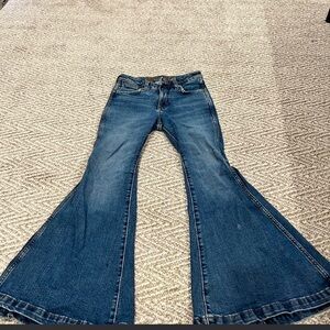 Women's Blue Flare Jeans